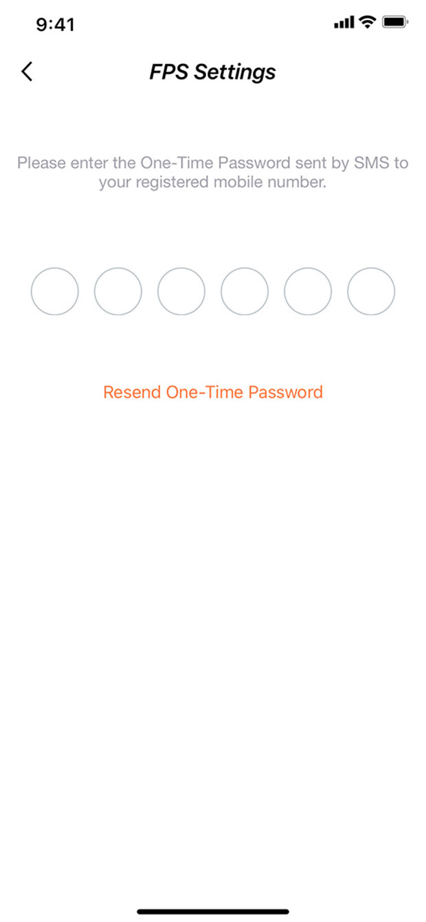 Enter the One-Time Password