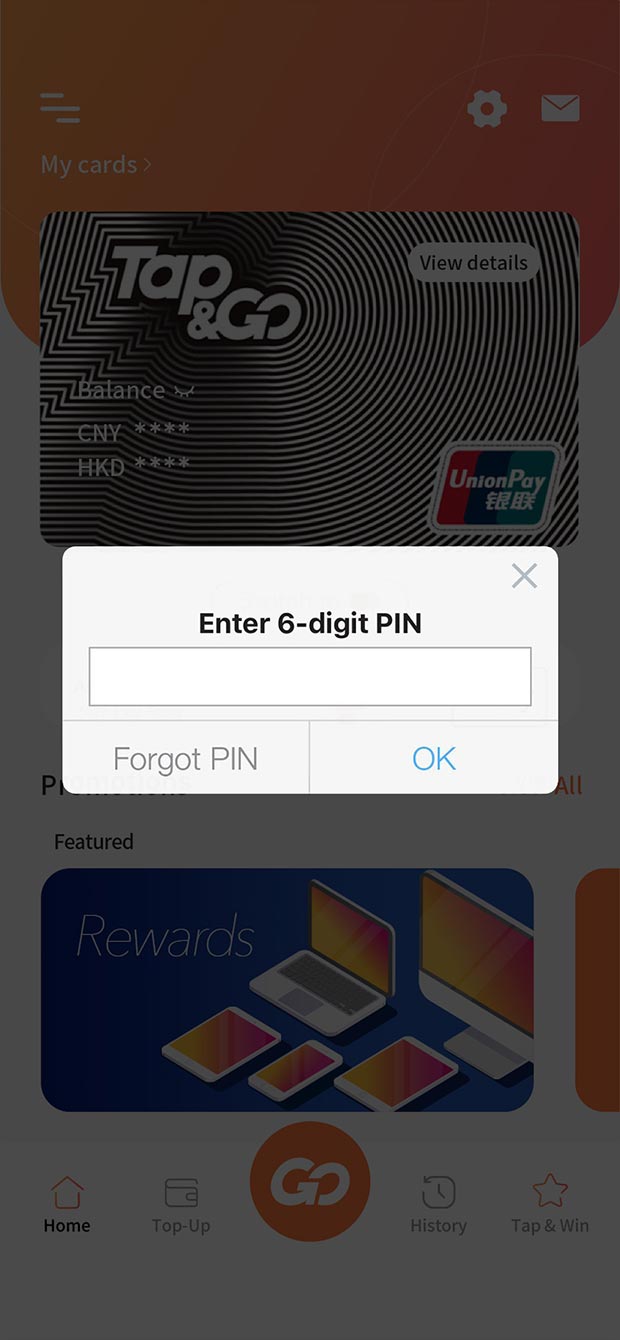 Enter 6-digit PIN