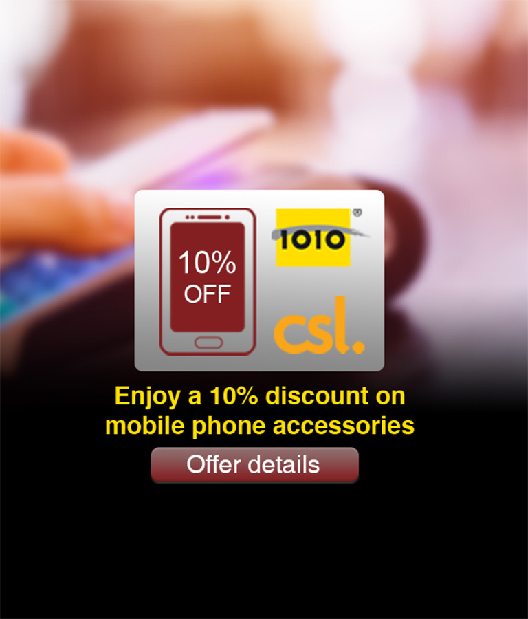 Enjoy a 10% discount on mobile phone accessories